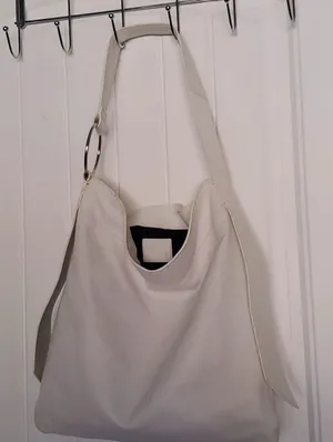 Zara White shoulder tote thumbnail 1
