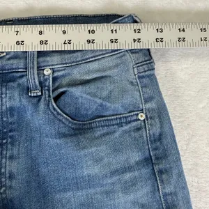 Mother Denim Blue High Rise Button Fly Slim Straight Leg Jeans Size 27 thumbnail 7