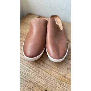 Kork-Ease Brown Leather Mule Sneakers Slip On Cork Footbed Womens 7.5M thumbnail 8