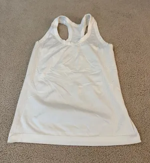 Old Navy White Racerback Tank Top thumbnail 1
