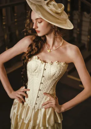 NEW LaceMade Gilded Moment Set Size S Gold thumbnail 4