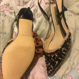 Zara sequin slingback heels thumbnail 3