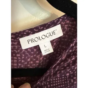 Prologue Plum Purple Printed Dress Casual Party Women Size Large‎ thumbnail 3