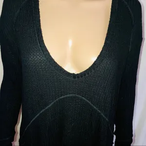 Free People waffle knit top thumbnail 3