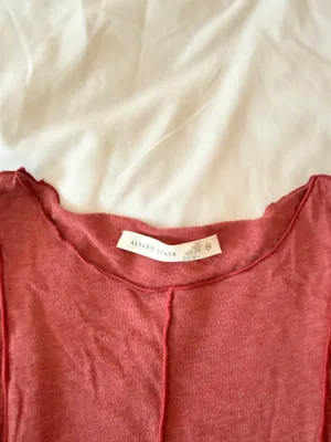 Altar’d State Red Bell Sleeve Blouse Size XS thumbnail 3