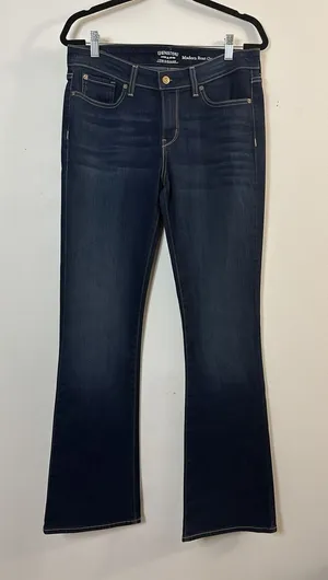 Levi Strauss Signature Modern Boot Cut Jeans Women’s 12L W31 L34 Dark Stretch thumbnail 1