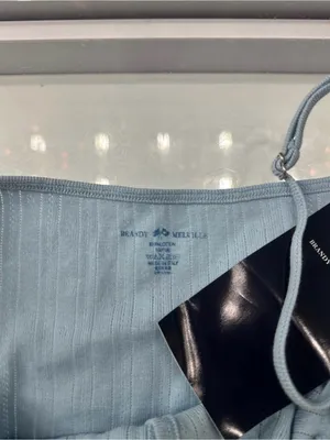 Brandy Melville Light Blue Button Up Camisole Tank Top (Ready To Ship) thumbnail 4