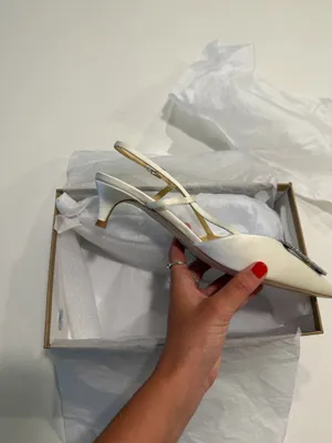 Sam Edelman White Heels thumbnail 2