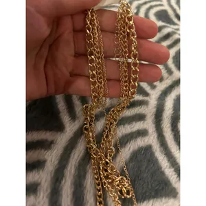 Necklace gold tone fashion jewlery custom thumbnail 3