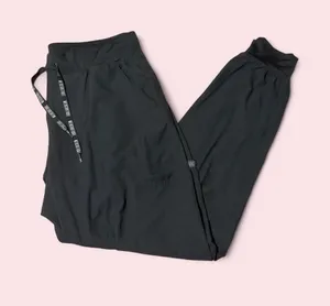Med Couture Black Women's Track Joggers with Branded Drawstring thumbnail 1