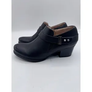 Soul‎ Naturalizer 6M Black Booties Women's Chaylee Block Heel Side Zip thumbnail 4