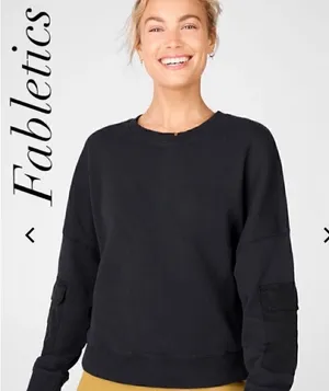 Fabletics sweatshirt hoodie jacket Black S used thumbnail 1