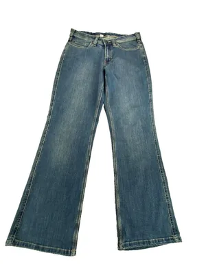Carhartt Work Jeans Women's 10 Blue Denim Pockets Bootcut Leg Traditional Fit thumbnail 1
