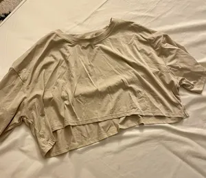 Active Oversized Crop Top Tan Size M thumbnail 2