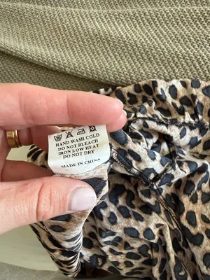ASOS Leopard Print tie short sleeve blouse top - Tan & Black animal print thumbnail 6