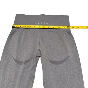 NVGTN Seamless Contour Leggings Light Gray Activewear Compressive Size M thumbnail 8