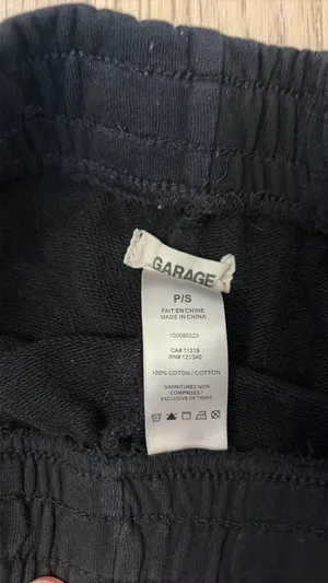 Garage black mini sweat shorts  thumbnail 3