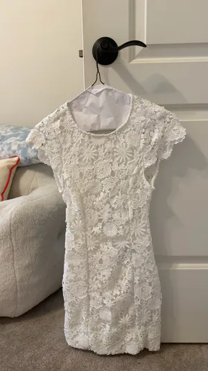Lulus White Lace Dress Mini thumbnail 3