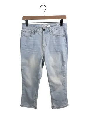Judy Blue Katie Skinny Fit Capri Jeans Size 7/28 Vintage Wash Light Blue Denim thumbnail 4