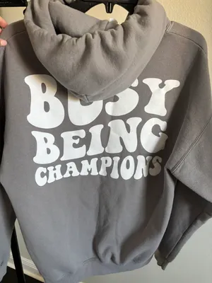 Champion Busy being s alabama hoodie thumbnail 4