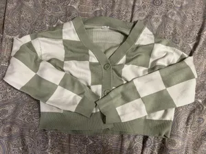 Garage Cropped Button Up Sweater thumbnail 1