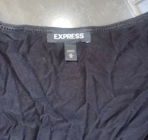 Express Black Cross Front Top thumbnail 3