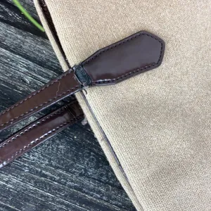 Coach Tan & Brown Wool Blend Striped North South Tote Bag thumbnail 8