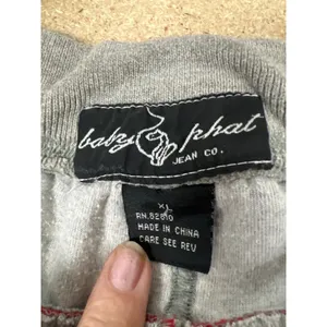 Baby Phat gray sweatpants with red stripes on the sides, size XL thumbnail 3