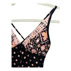 Seafolly Inka Gypsy‎ Black/Pink V-Neck Tankini, Size 6 thumbnail 5