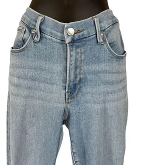 Good American Good Legs Distressed Crop Jeans thumbnail 3