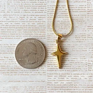 Handmade grunge y2k street style sparkle star fully stainless steel necklace✨ thumbnail 6