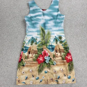 VTG KYs Hawaiian Dress Womens S Tropical Floral Beach Sleeveless Mini Sundress thumbnail 5