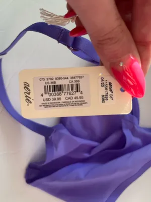 Aerie Smoothez Mesh Unlined Bra Purple Size 36B NEW NWT thumbnail 6