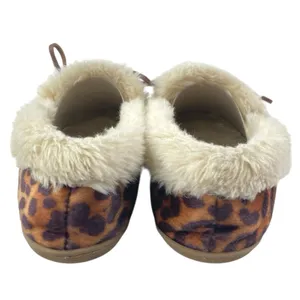 J. Crew Leopard Calf Hair Faux Fur Slip On Flats Moccasin Slippers Shoes Size 10 thumbnail 3