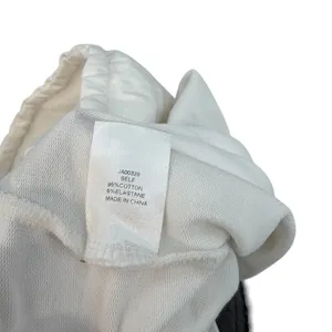 Meshki‎ Cropped Hoodie White Minimal Logo Drawstring Sweatshirt Womens Medium thumbnail 8