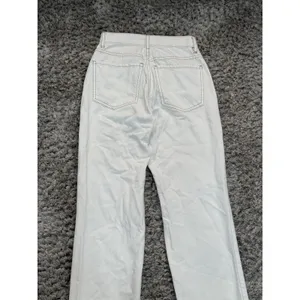 PacSun Women’s Dad Jean Size 23 Distressed Ripped Light Cream Denim High Rise thumbnail 8