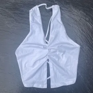 Motel rocks halter open back crop top thumbnail 1