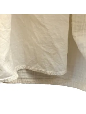 Quince Organic Cotton Gauze Tiered V-Neck Maxi Cream Dress Size xs thumbnail 8