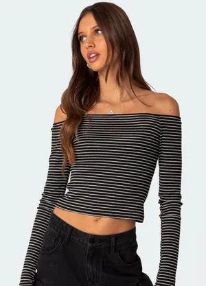 Edikted Canary Ribbed Top thumbnail 1
