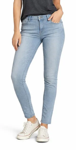 American Eagle Next Level Stretch Skinny‎ Jeans Size 00 Regular Light Wash Denim thumbnail 1