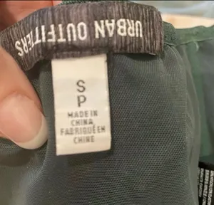 Urban Outfitters Green Satin Corset Crop Top Bustier Zip Back S Sexy Edgy thumbnail 7