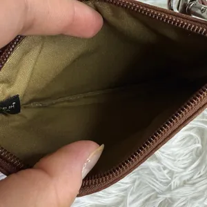 y2k COACH Leatherware Brown Wristlet thumbnail 7