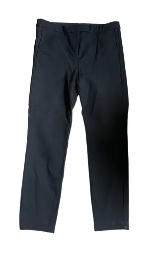 J.Crew Ryder Black Slim Straight Pants Womens‎ 10 Mid Rise Work Trousers Office thumbnail 1