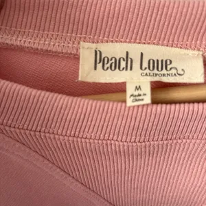 Peach Love California Pink and White Crew Neck Sweater thumbnail 4