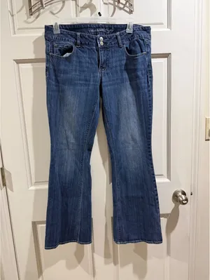 American Eagle Artist Women's Blue Denim Bootcut Jeans Size XL thumbnail 10