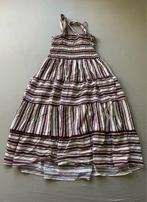 Terra & Sky Striped Tiered Maxi Sundress thumbnail 7
