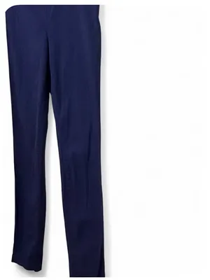 H&M Women’s Navy High Rise Side Zip Stretch Skinny Ankle Pants size 6 thumbnail 9