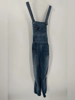 Free People Milo Denim Ankle Medium Wash Multi Pocket Western Cottage Overalls thumbnail 2