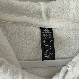 adidas White Pullover Hoodie with Small Logo thumbnail 2