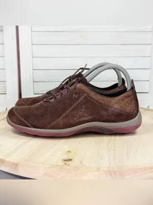 Merrell‎ Ellipse Suede Lace Up Sneakers Coffee Bean Brown Women’s 7 thumbnail 3